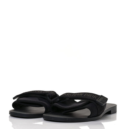 Christian Dior Technical Stretch Fabric Camouflage Dio(r)evolution Slide Sandals 38 Black Military 3 of 9
