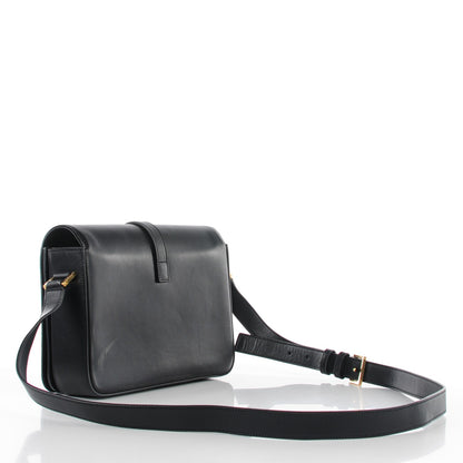 Saint Laurent Smooth Calfskin Medium Classic Monogram Universite Bag Black 3 of 11