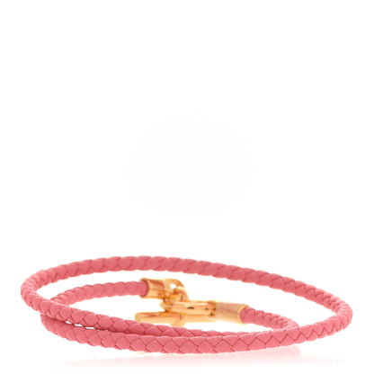 Hermes Swift Glenan Double Tour Bracelet T2 Rose Ete 3 of 5