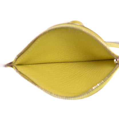 Hermes Chevre Mysore Tutti Frutti Citron Coin Purse Charm Lime 5 of 8