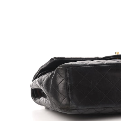 Chanel Lambskin Quilted Maxi Double Flap Black 12 of 18