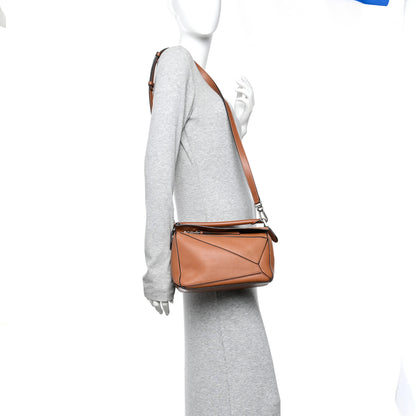 Loewe Calfskin Small Puzzle Bag Tan 2 of 9
