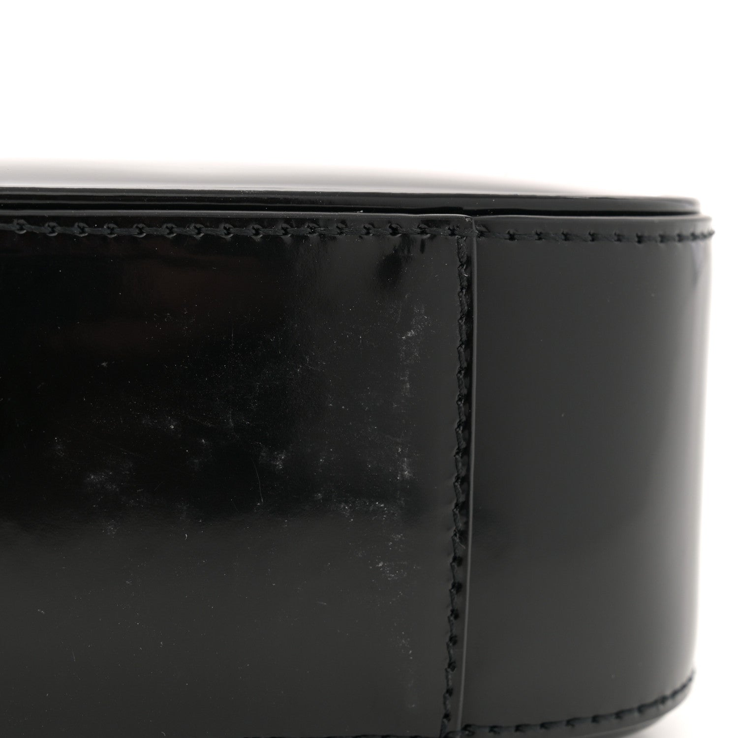 Saint Laurent Patent Calfskin Monochrome Le 5 A 7 Hobo Black 11 of 11
