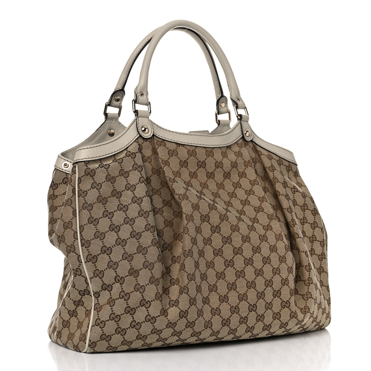 Gucci Monogram Large Sukey Tote Off White 3 of 11