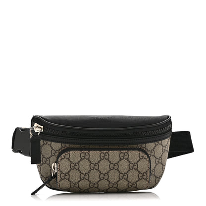 Gucci GG Supreme Monogram Belt Bag Black 1 of 10
