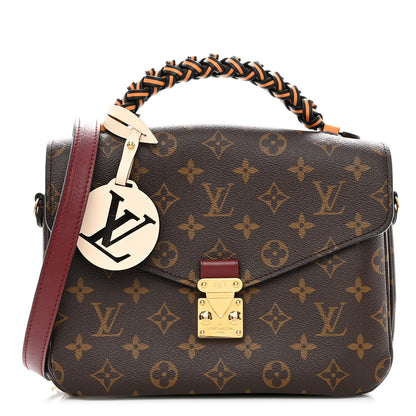 Louis Vuitton Monogram Braided Pochette Metis Safran 1 of 9