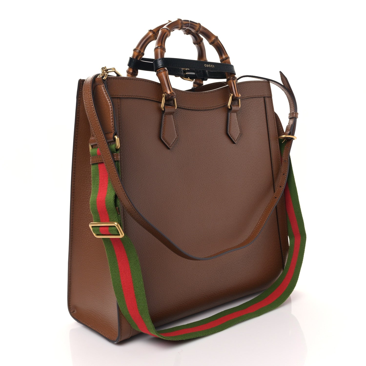 Gucci Wonka Grain Calfskin Large Diana Tote Bag Cuir Black 3 of 8