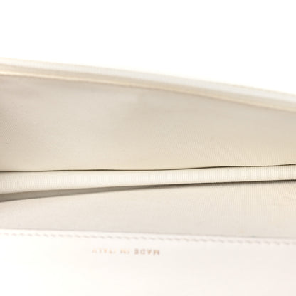 Chanel Caviar Quilted Camellia Clutch With Chain White 5 of 11
