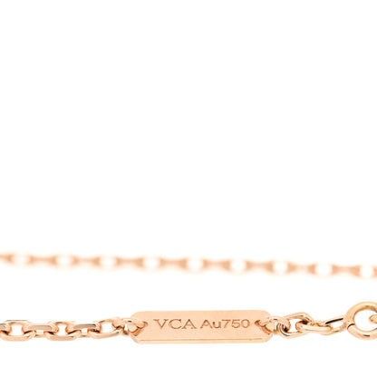 Van Cleef & Arpels 18K Rose Gold Carnelian Onyx Lucky Spring Open Wing Lady Bug Bracelet 4 of 4