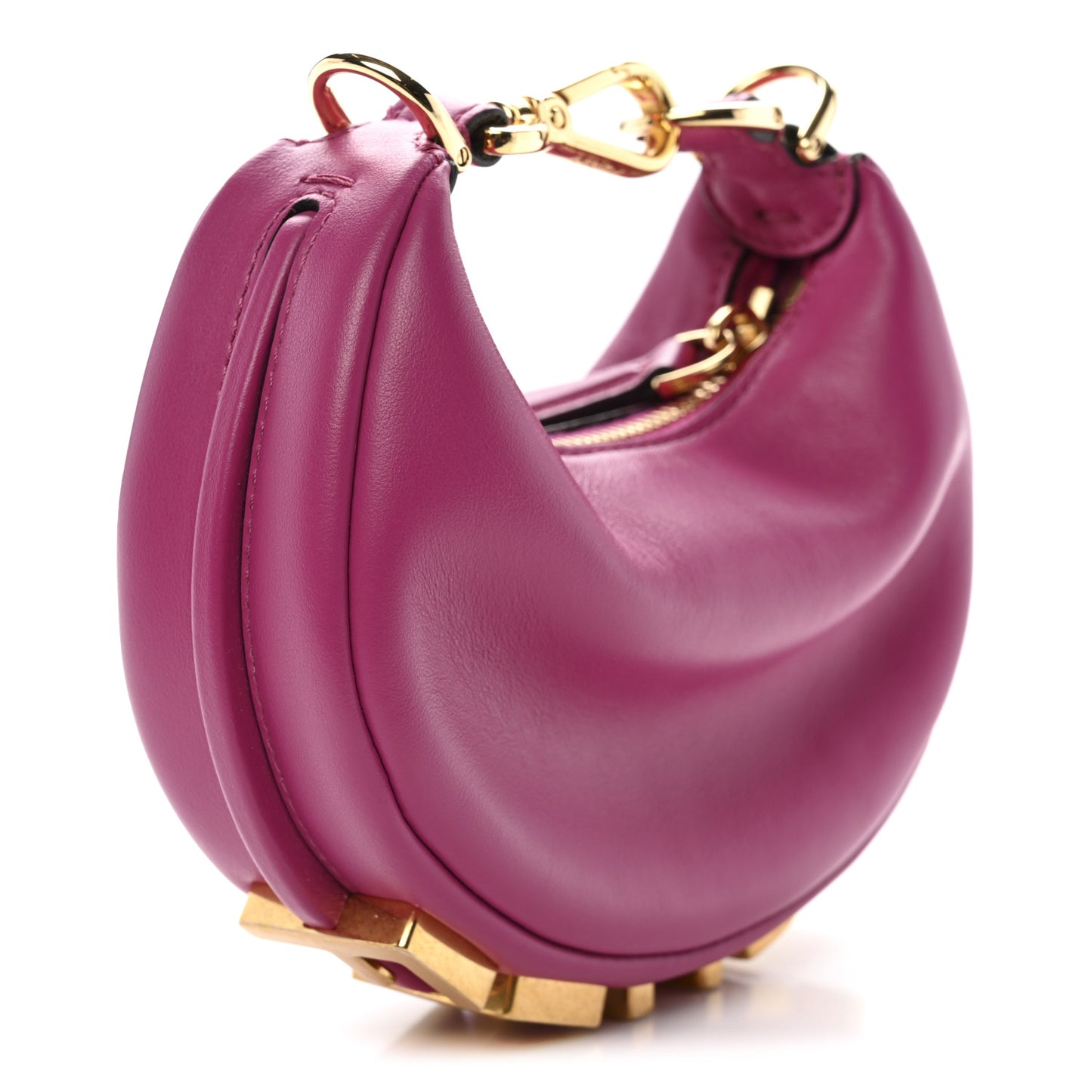 Vitello Grace New Matte Nano Fendigraphy Hobo Charm Ciclamino Pilar