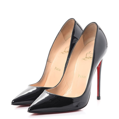 Christian Louboutin Patent So Kate 120 Pumps 38 Black 3 of 19