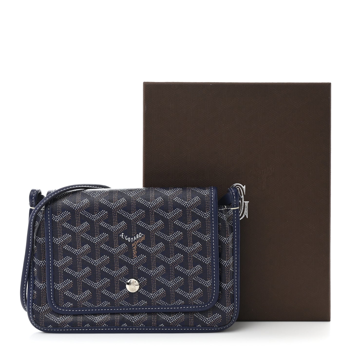 Goyardine Plumet Wallet Clutch Navy