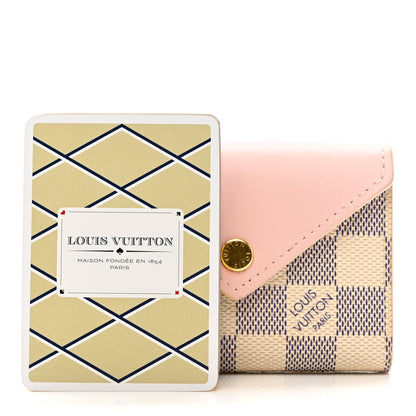Louis Vuitton Damier Azur Arsene Playing Cards Pouch Rose Ballerine 4 of 11