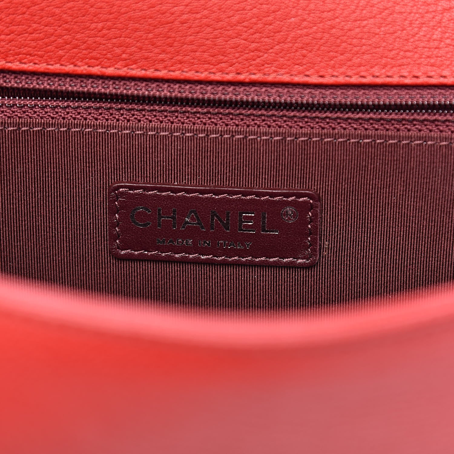 Chanel Patent Goatskin Quilted New Medium Boy Flap Red 6 of 11