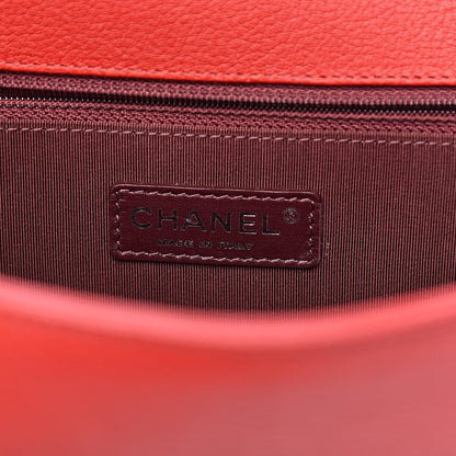 Chanel Patent Goatskin Quilted New Medium Boy Flap Red 6 of 11
