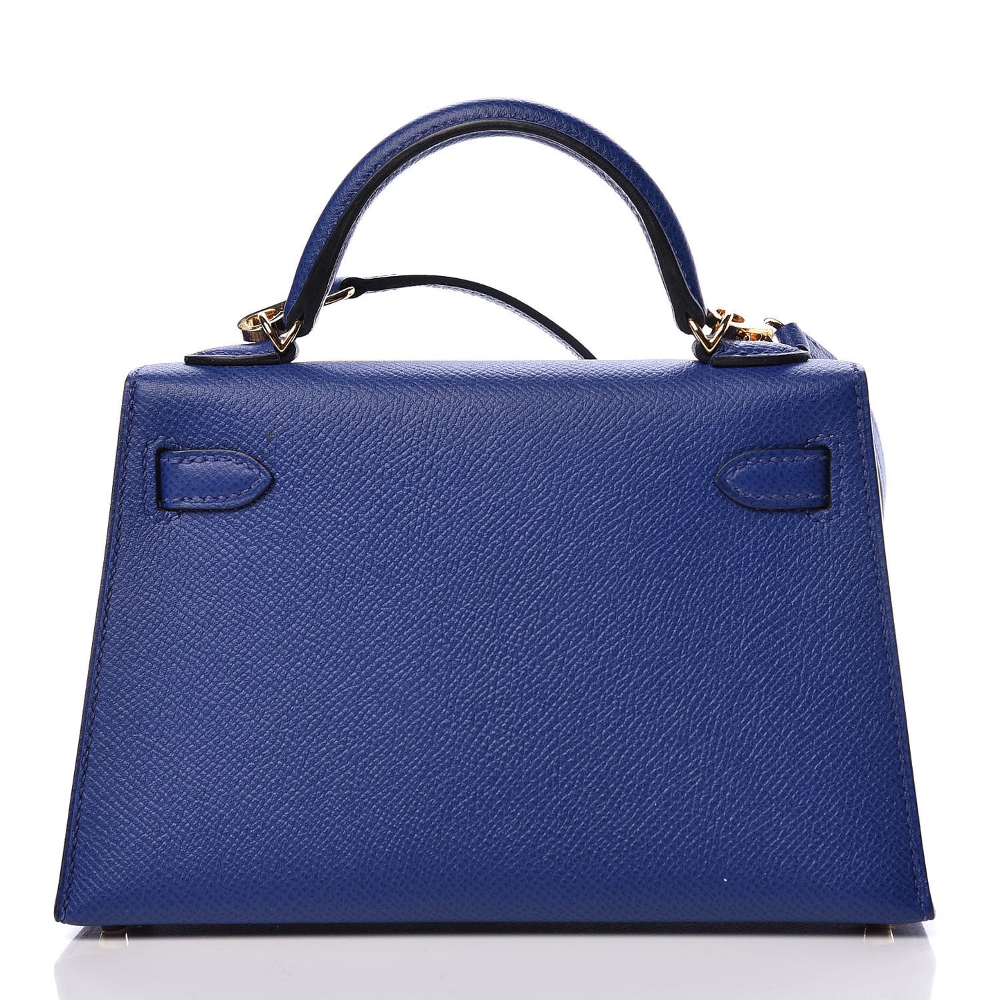 Epsom Mini Kelly Sellier 20 Bleu Electrique