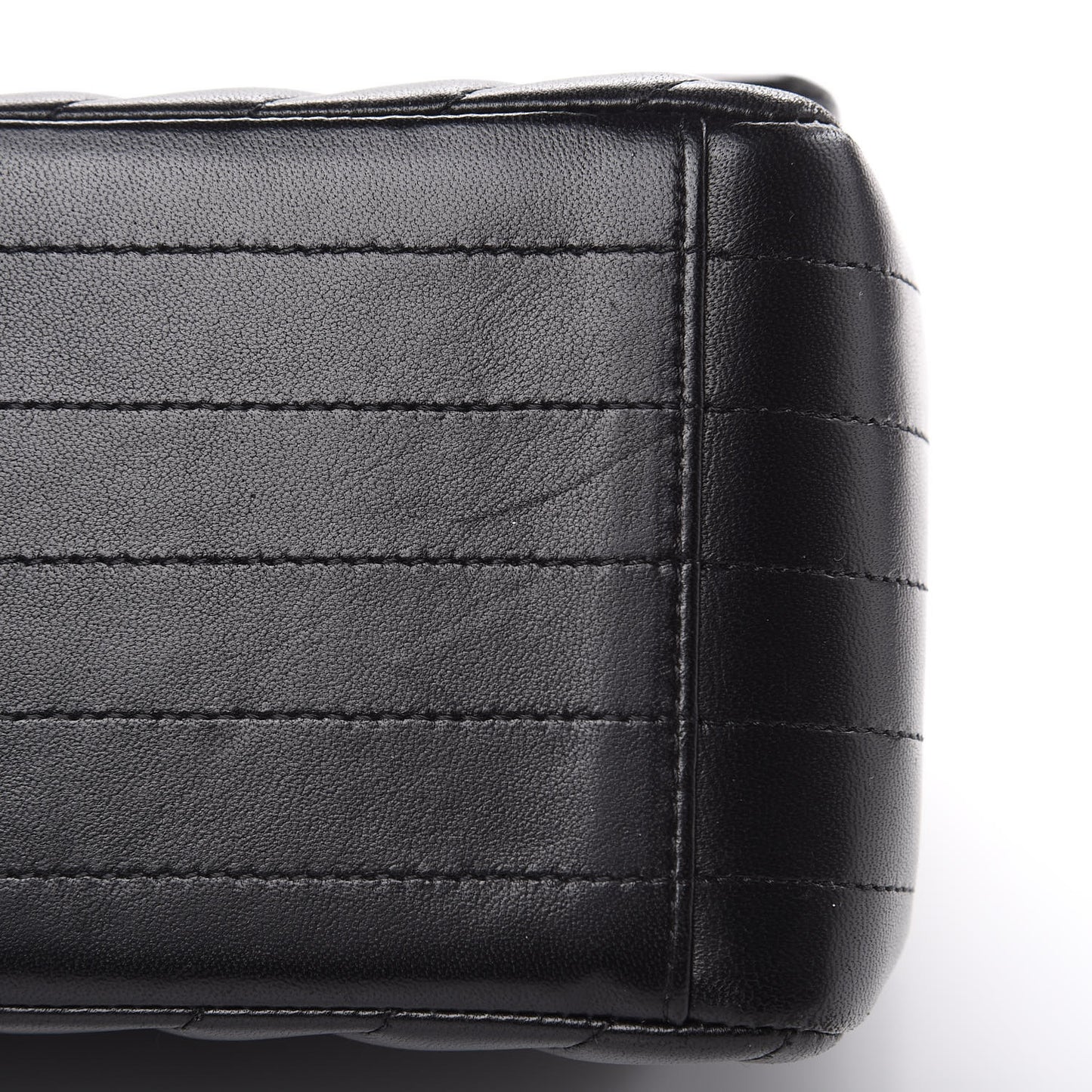 Lambskin Chevron Quilted Maxi Double Flap So Black
