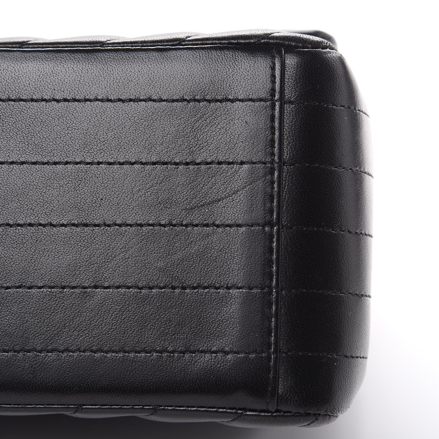 Chanel Lambskin Chevron Quilted Maxi Double Flap So Black 10 of 14