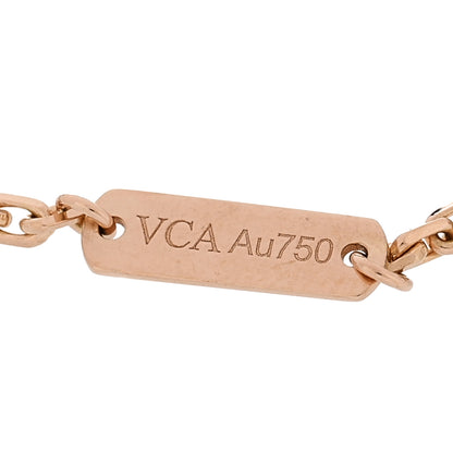Van Cleef & Arpels 18K Rose Gold Carnelian Onyx Lucky Spring Open Wing Lady Bug Bracelet 4 of 5