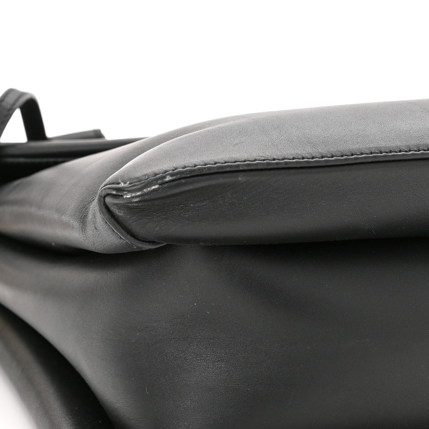 New Calfskin Medium Ingrid Top Handle Bag Black