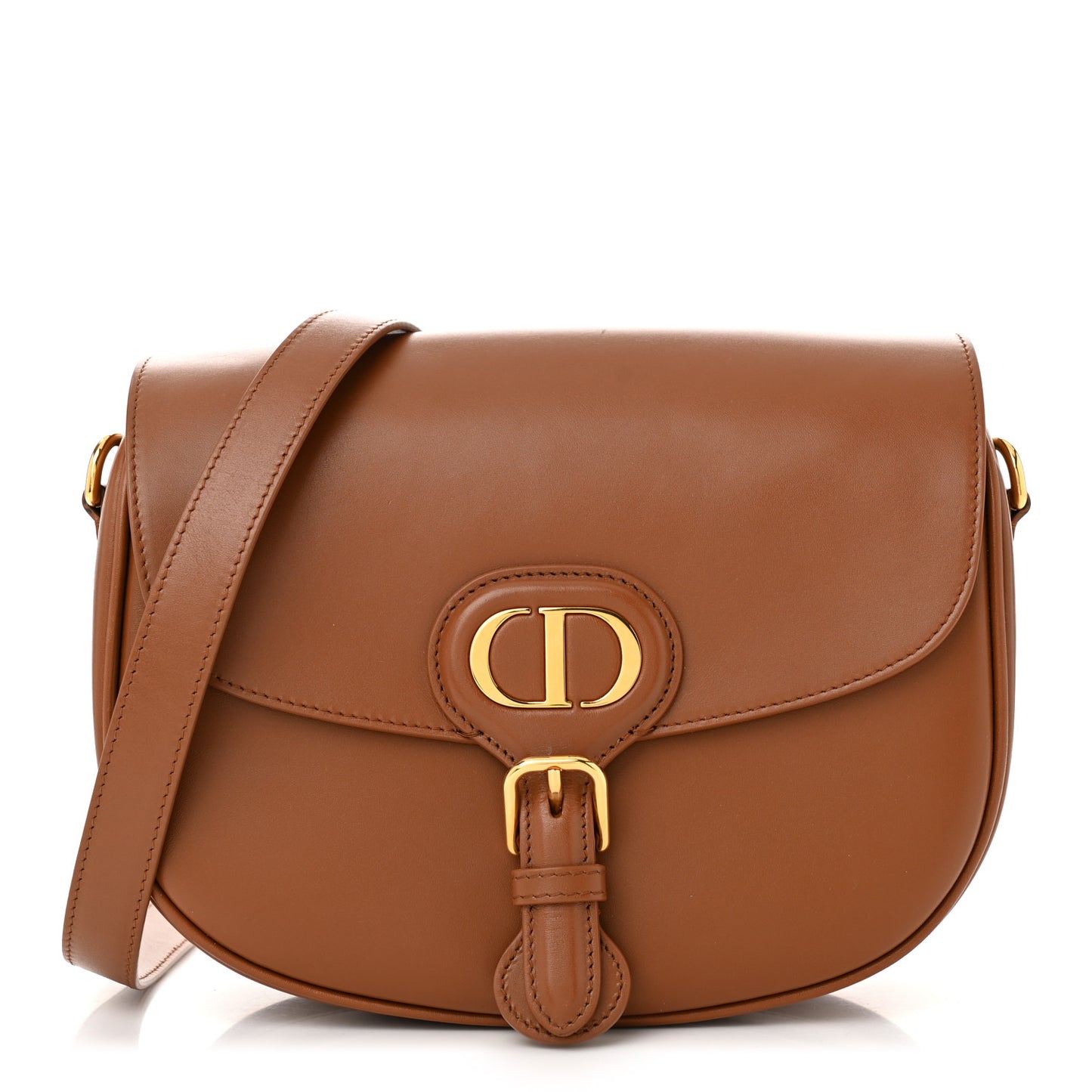 Box Calfskin Medium Bobby Flap Golden Saddle