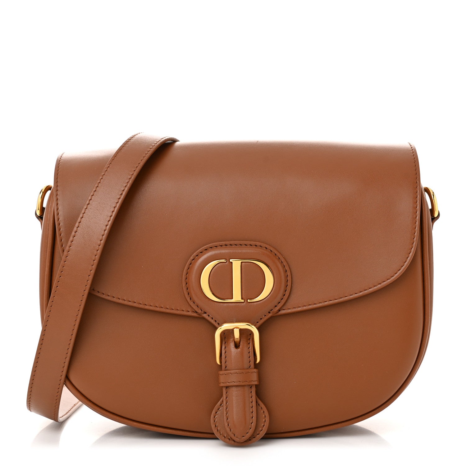 Christian Dior Box Calfskin Medium Bobby Flap Golden Saddle 1 of 10