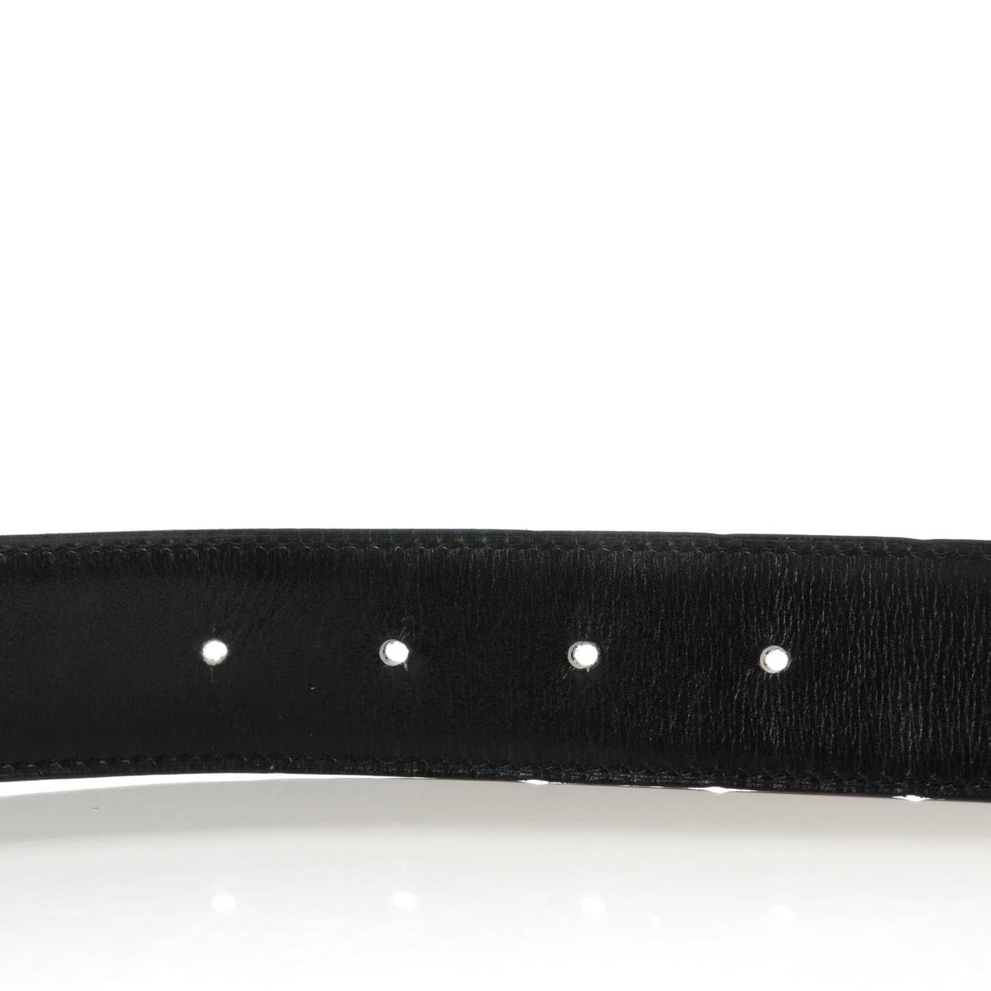 Box Togo Strie 32mm H Belt 80 Black Chocolate