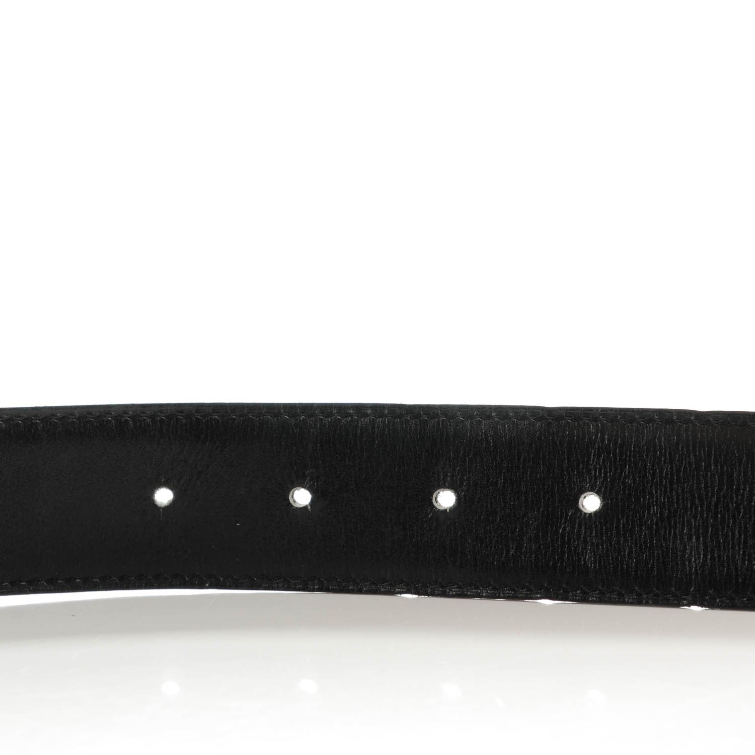 Hermes Box Togo Strie 32mm H Belt 80 Black Chocolate 5 of 6