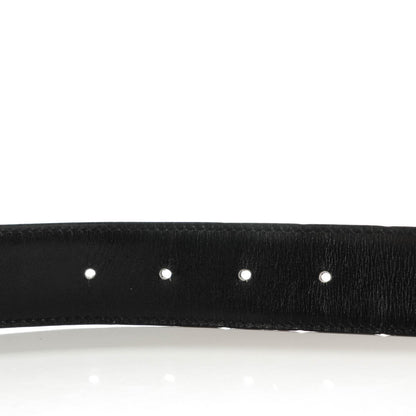 Hermes Box Togo Strie 32mm H Belt 80 Black Chocolate 5 of 6