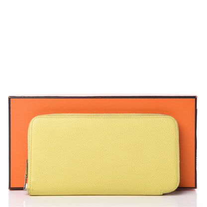 Hermes Epsom Silk'In Wallet Soufre 11 of 11