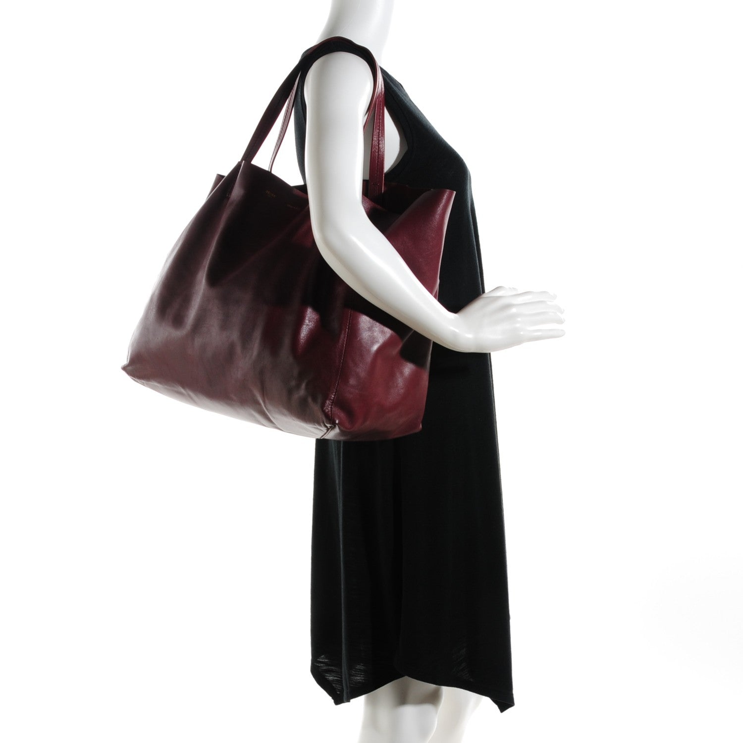 Celine Lambskin Medium Horizontal Cabas Rust 2 of 7