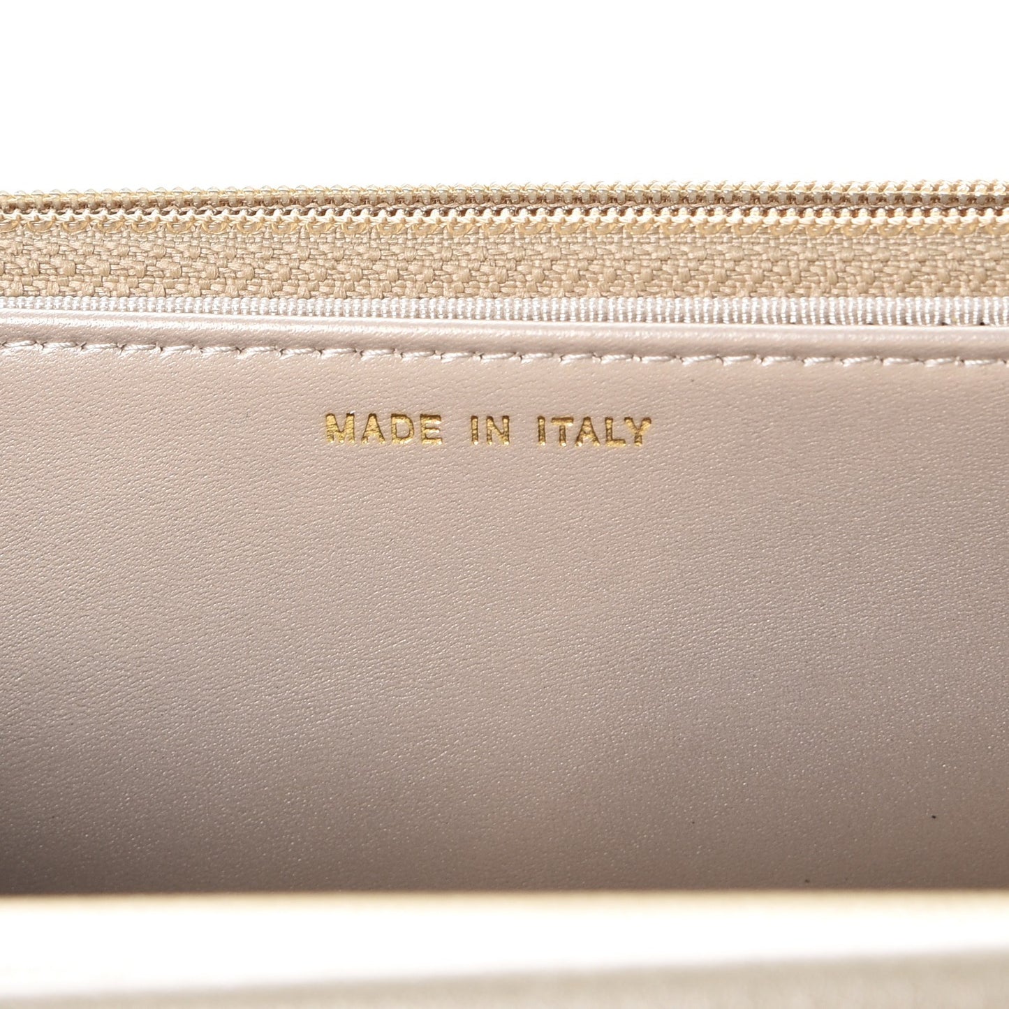 Caviar Quilted Wallet On Chain WOC Light Gold