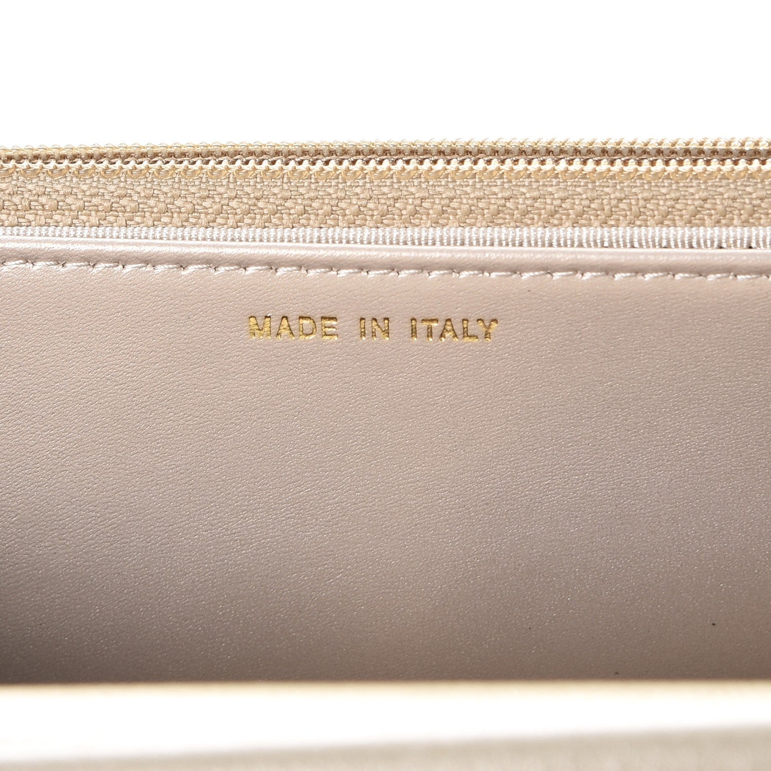 Chanel Caviar Quilted Wallet On Chain WOC Light Gold 8 of 10