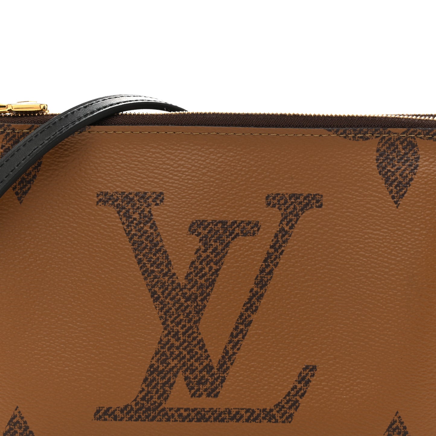 Reverse Monogram Giant Double Zip Pochette