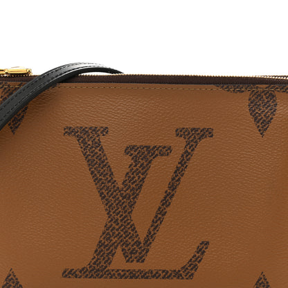 Louis Vuitton Reverse Monogram Giant Double Zip Pochette 8 of 14