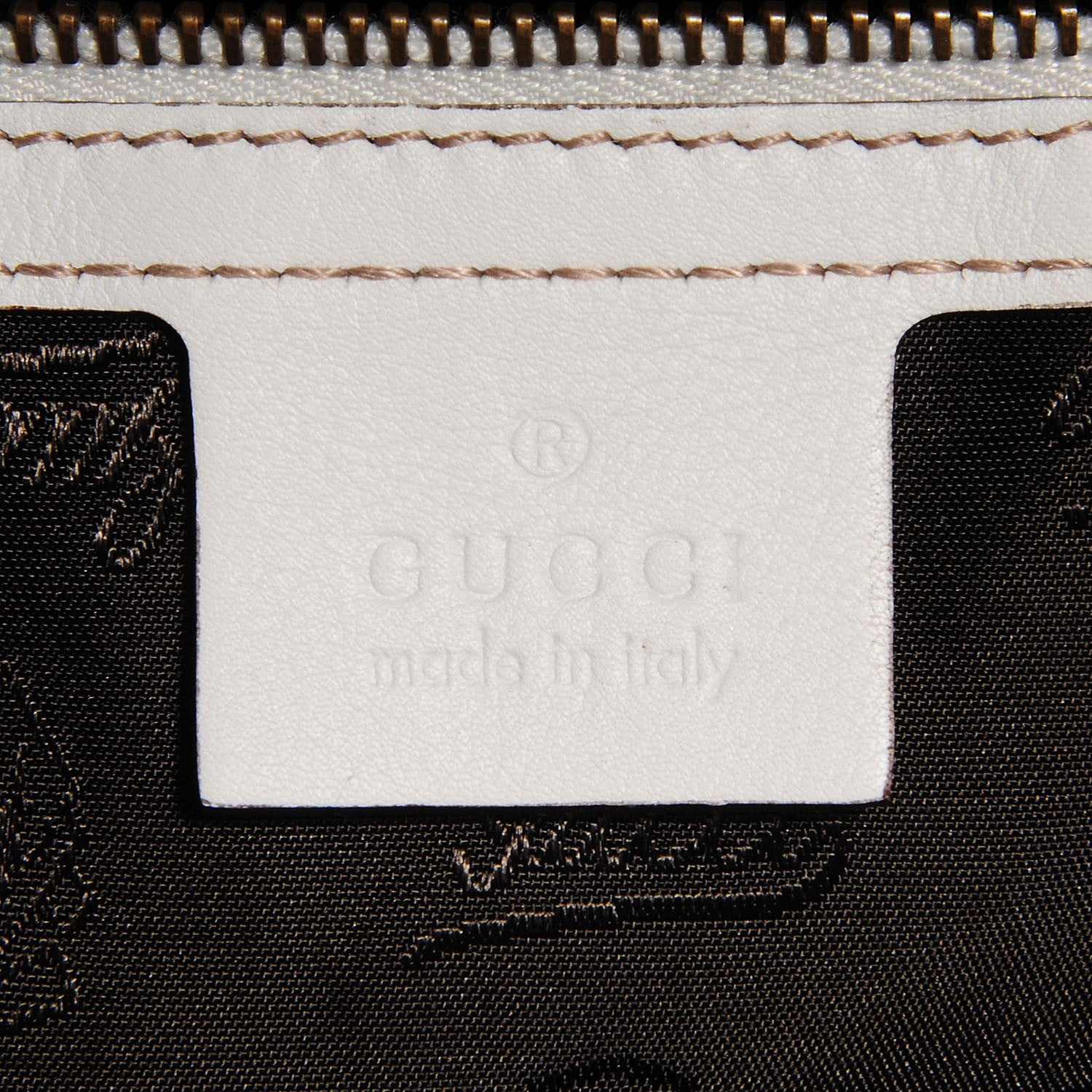 Gucci Calfskin Studded Large Irina Shoulder Bag White 7 of 8