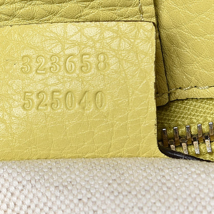 Gucci Calfskin Large Bamboo Shopper Tote Citrus 8 of 12