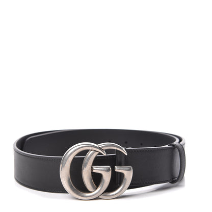 Gucci Moon Calfskin Nickel Double G 40mm Belt 95 38 Black 1 of 6