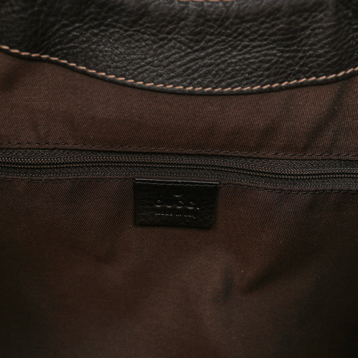 Monogram Large New Ladies Web Hobo Dark Brown