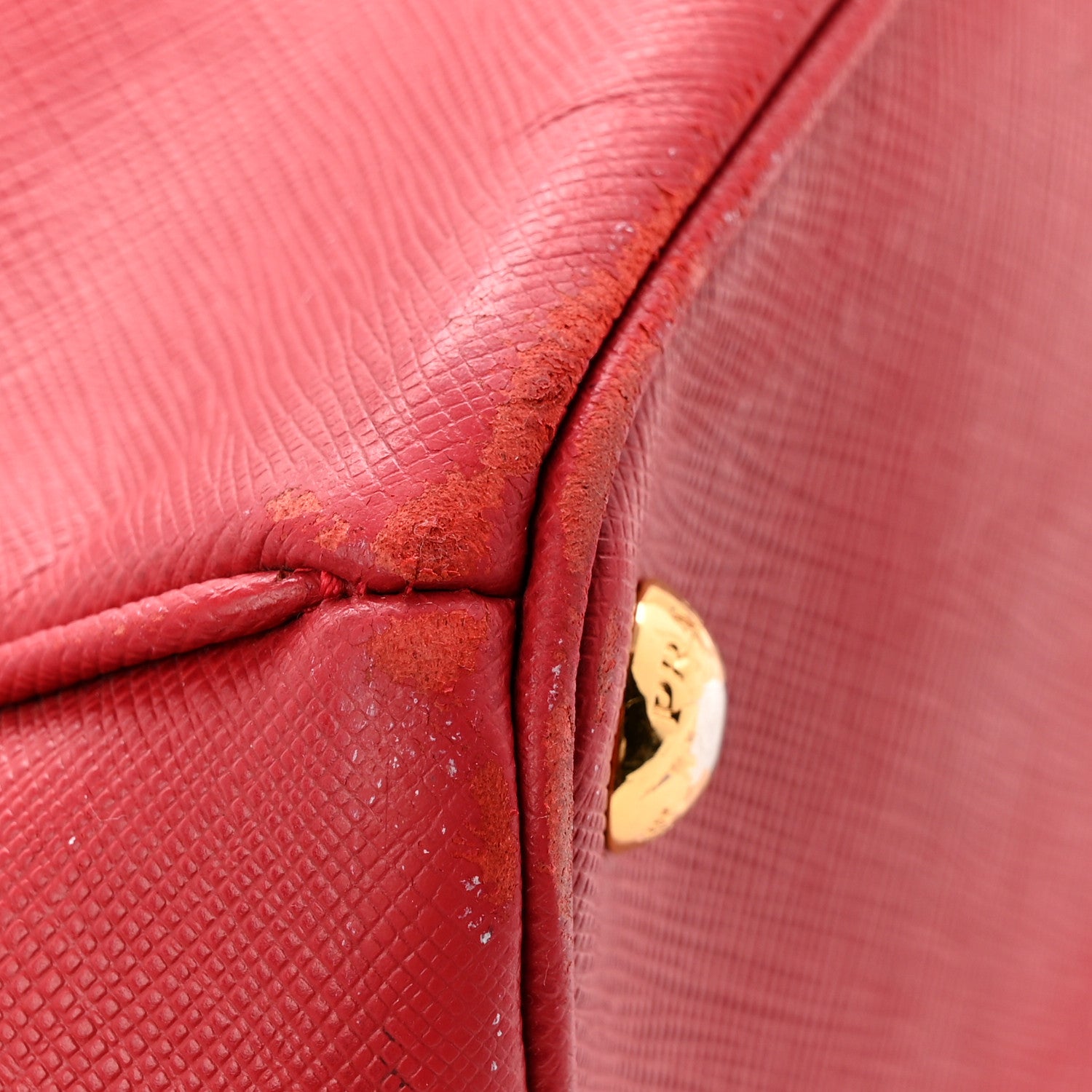 Prada Saffiano Lux Large Tote Fuoco 12 of 12