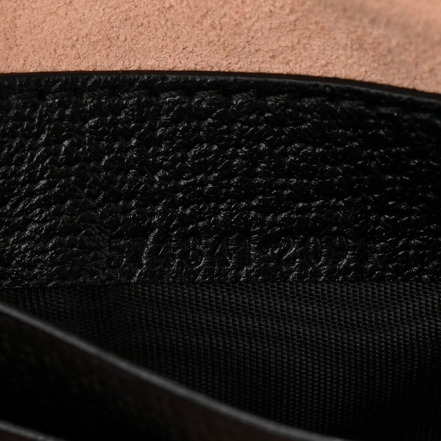 Gucci Textured Calfskin Web Ophidia Round Wrist Wallet Black 7 of 11