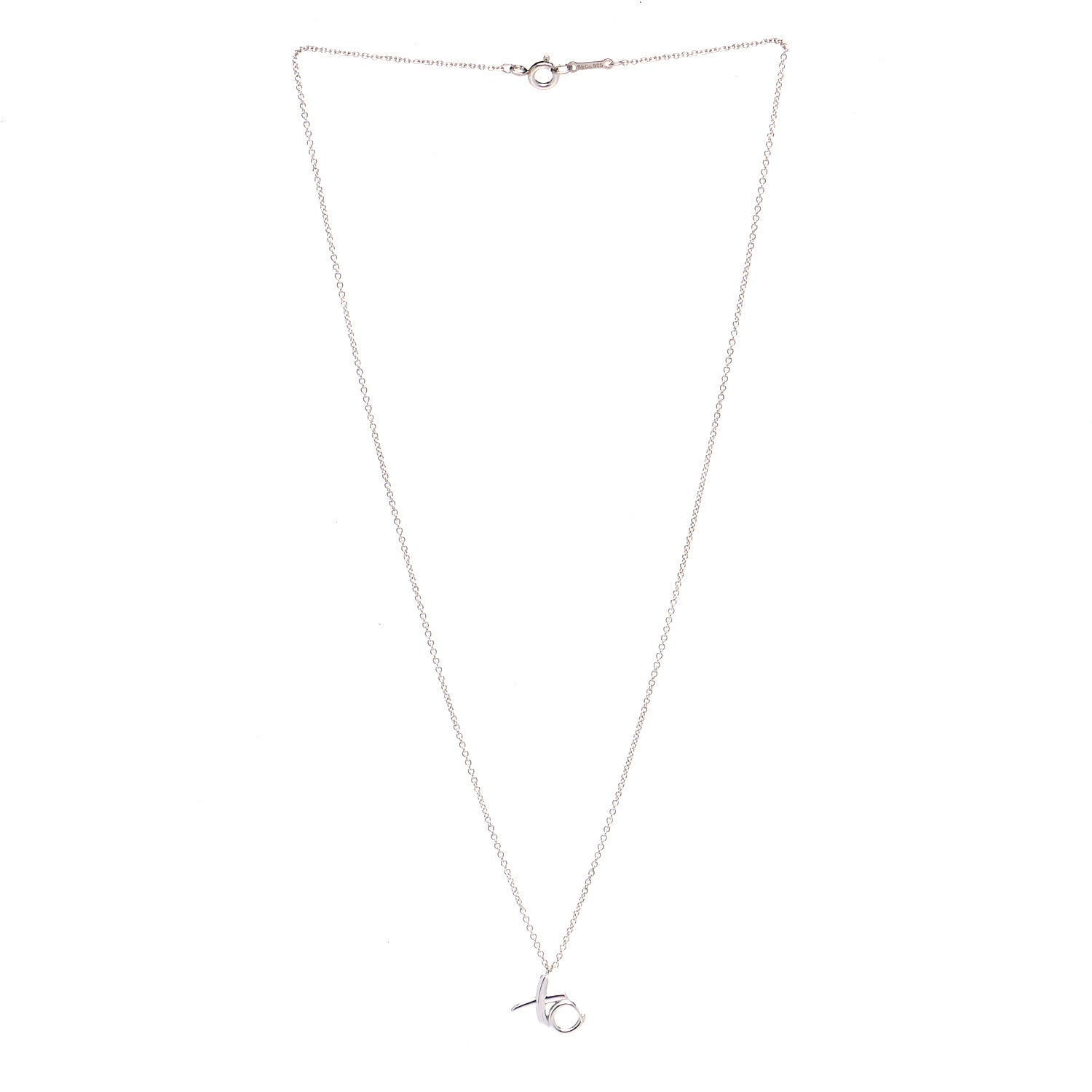 Tiffany Sterling Silver Paloma Picasso XO Necklace 2 of 3