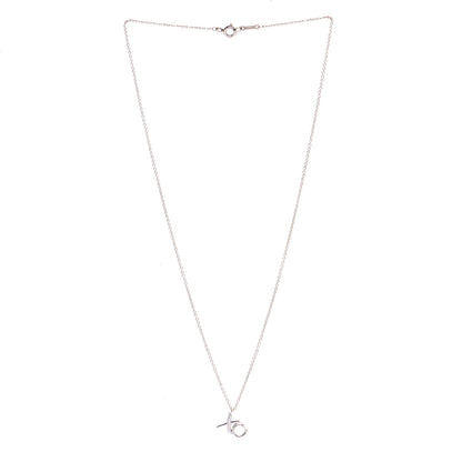 Tiffany Sterling Silver Paloma Picasso XO Necklace 2 of 3
