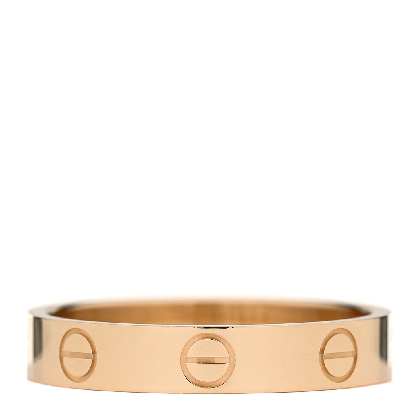 18K Yellow Gold 3.5mm LOVE Wedding Band Ring 55 7.25