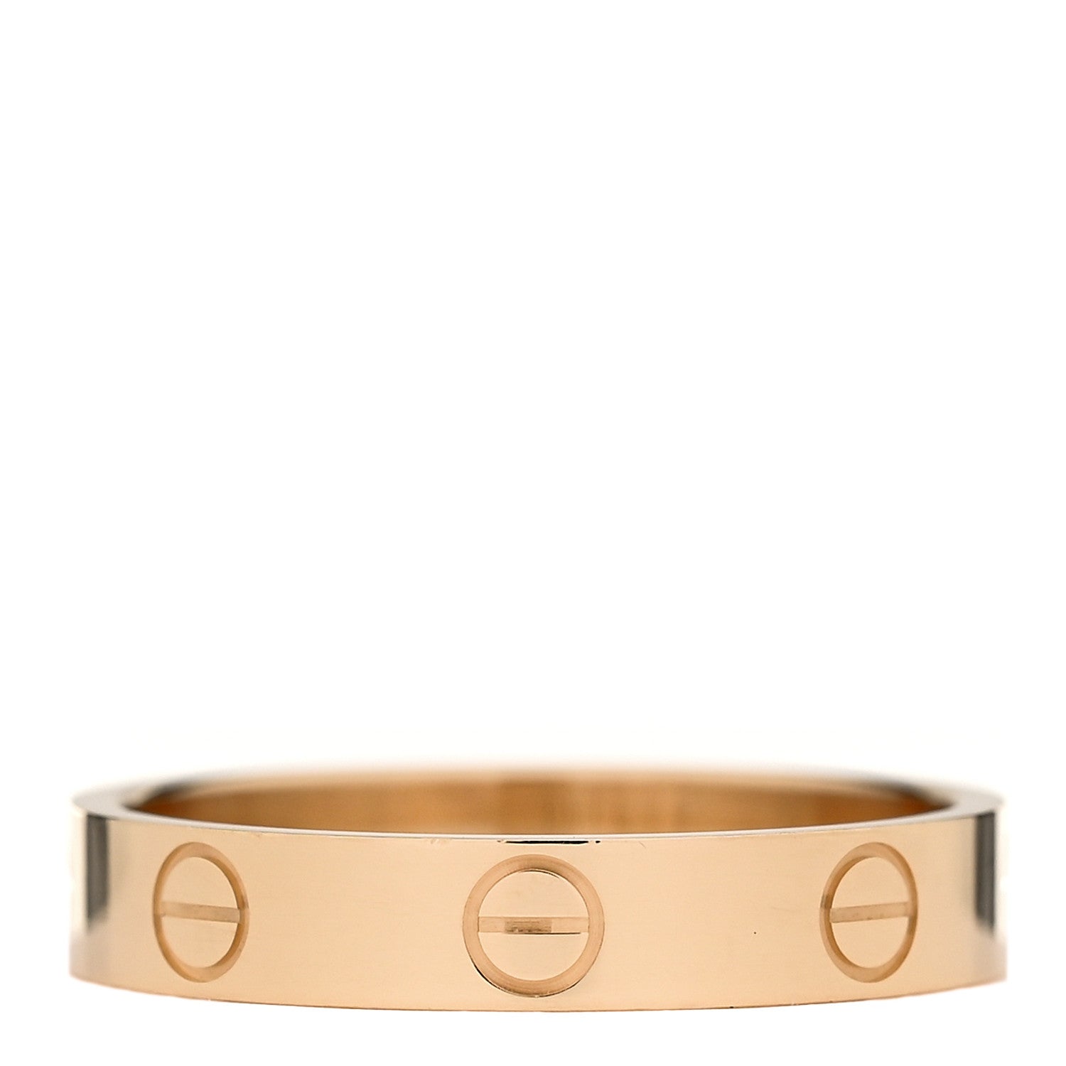 Cartier 18K Yellow Gold 3.5mm LOVE Wedding Band Ring 55 7.25 3 of 5