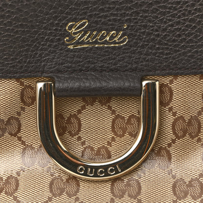 Gucci Crystal Monogram D Ring Tote Dark Brown 11 of 15