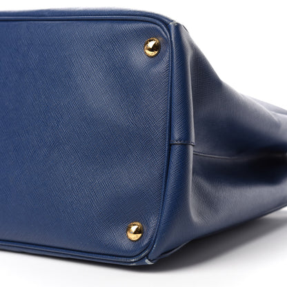 Prada Saffiano Large Galleria Double Zip Tote Cobalto 11 of 18