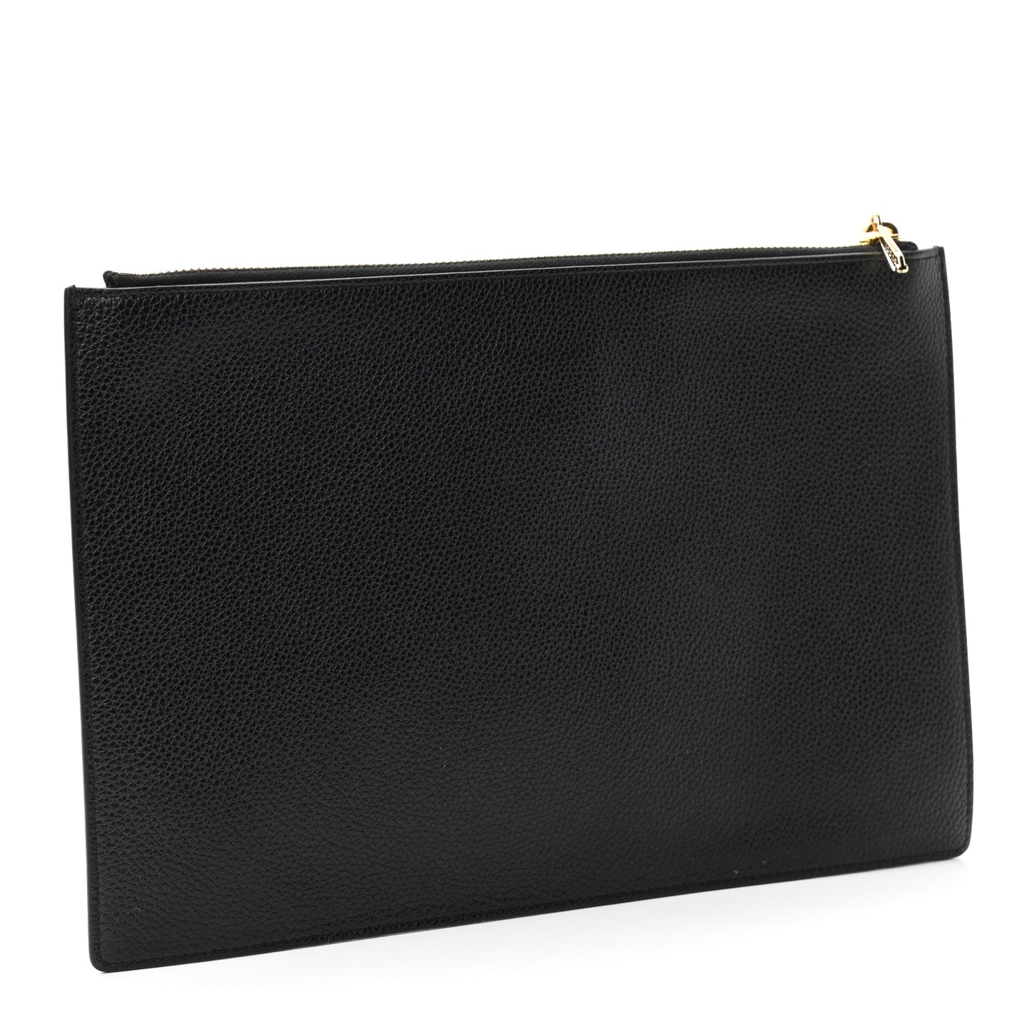 Grainy Calfskin Zumi Pouch Black