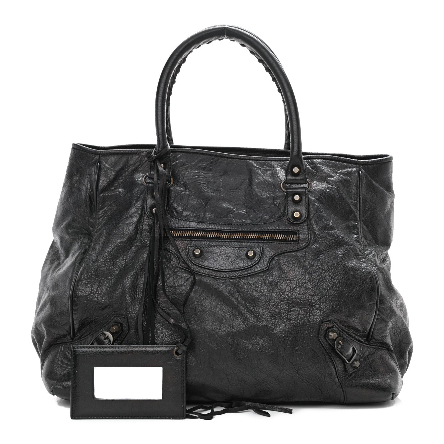 Balenciaga Agneau Classic Hardware Large Sunday Tote Black 1 of 8