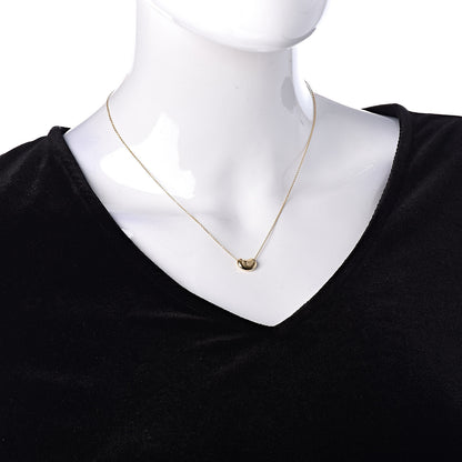 Tiffany 18K Yellow Gold 11mm Elsa Peretti Bean Pendant Necklace 2 of 7